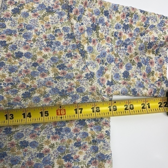 Vintage Knitmania Floral Short Sleeve Crop Top - Picture 5 of 7
